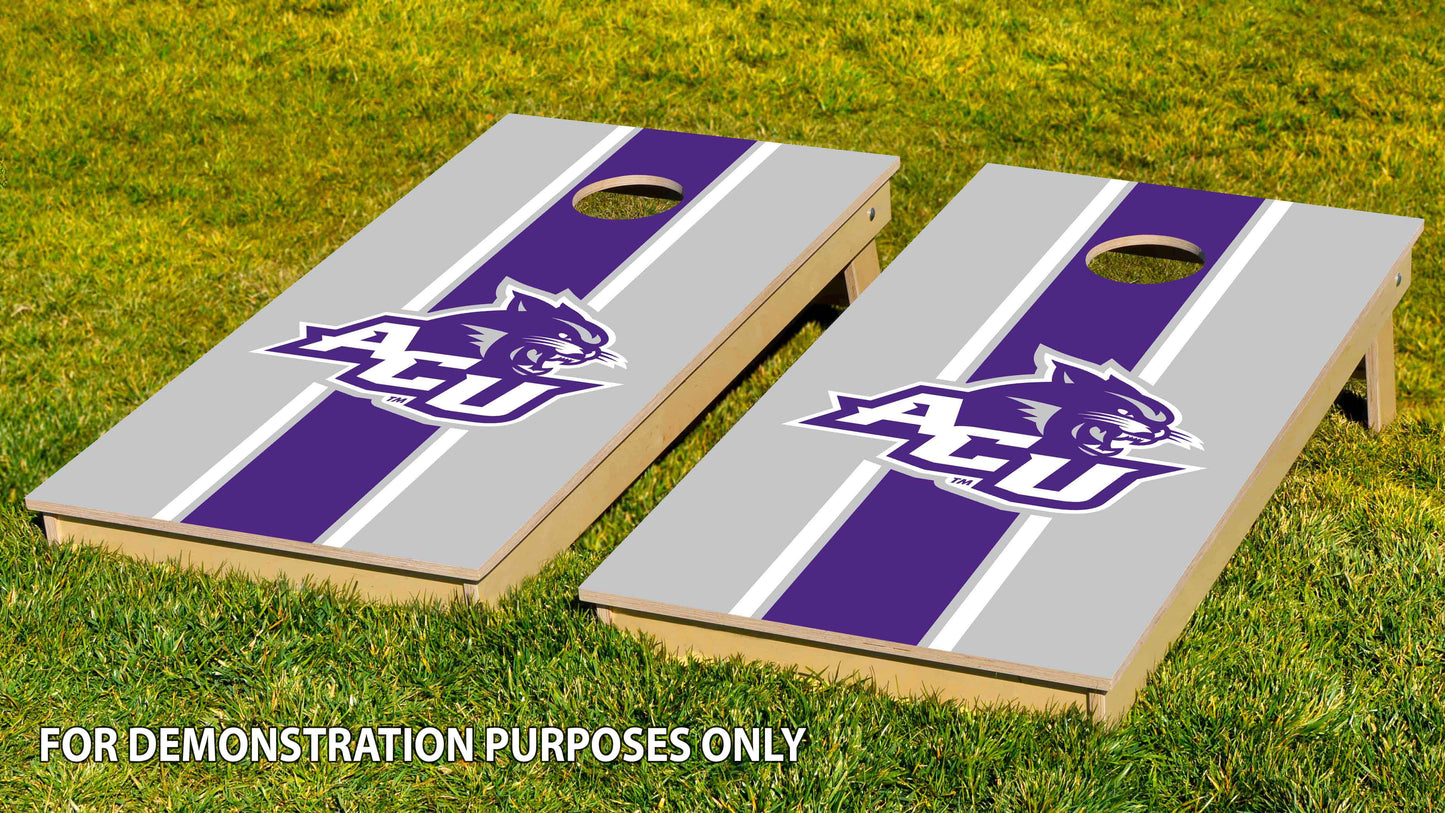 Abilene Christian University Cornhole Decals - Stripe