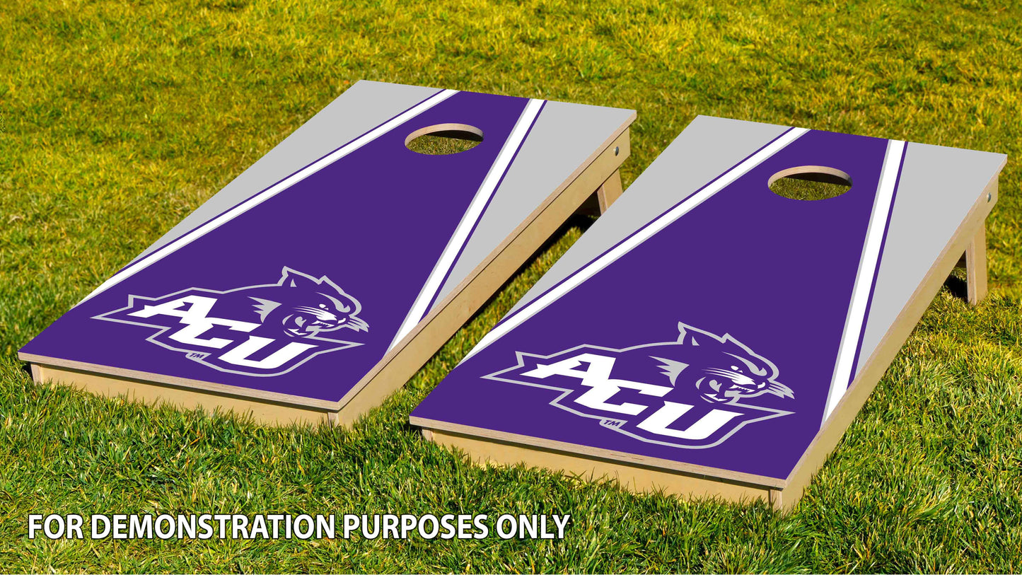 Abilene Christian University Cornhole Decals - Triangle