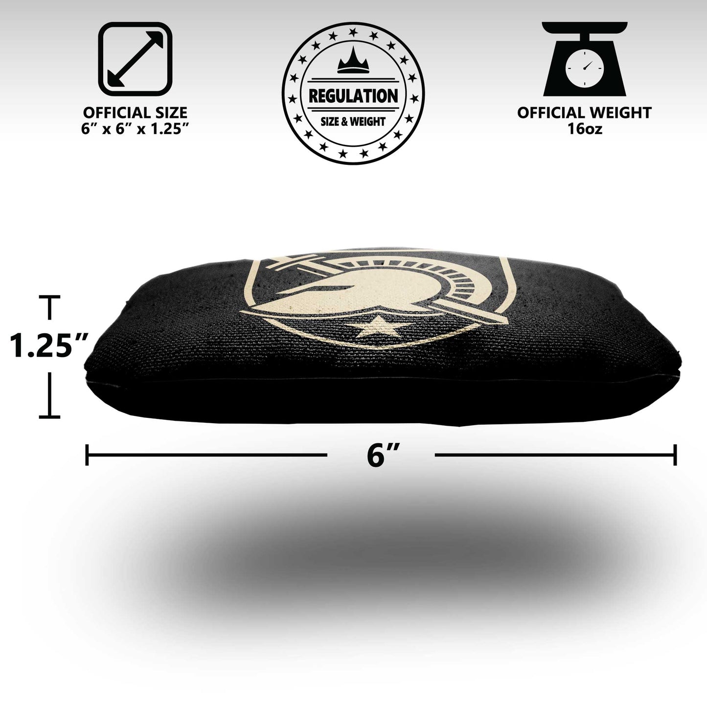 Army Black Knights Cornhole Bags - 8 Cornhole Bags