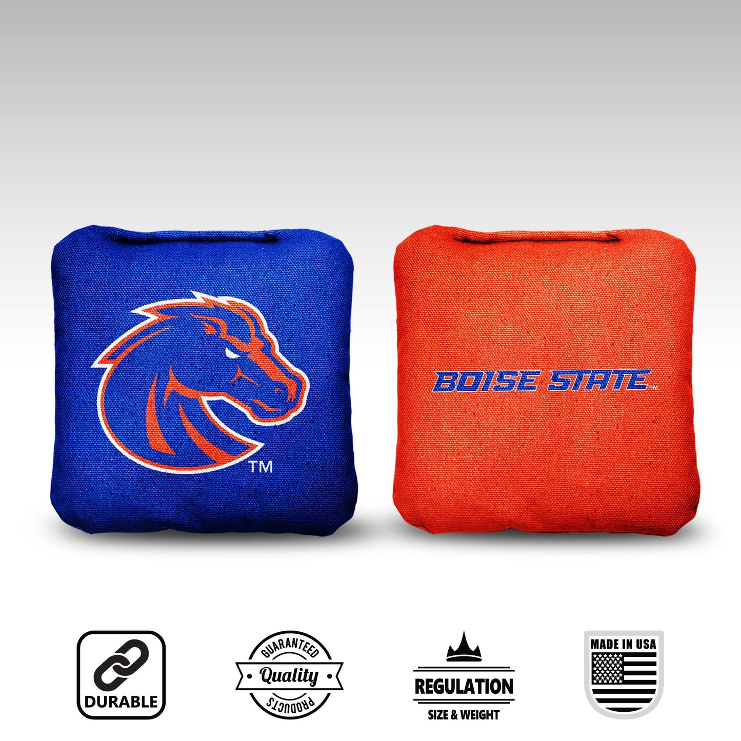 Boise State University Cornhole Bags - 8 Cornhole Bags