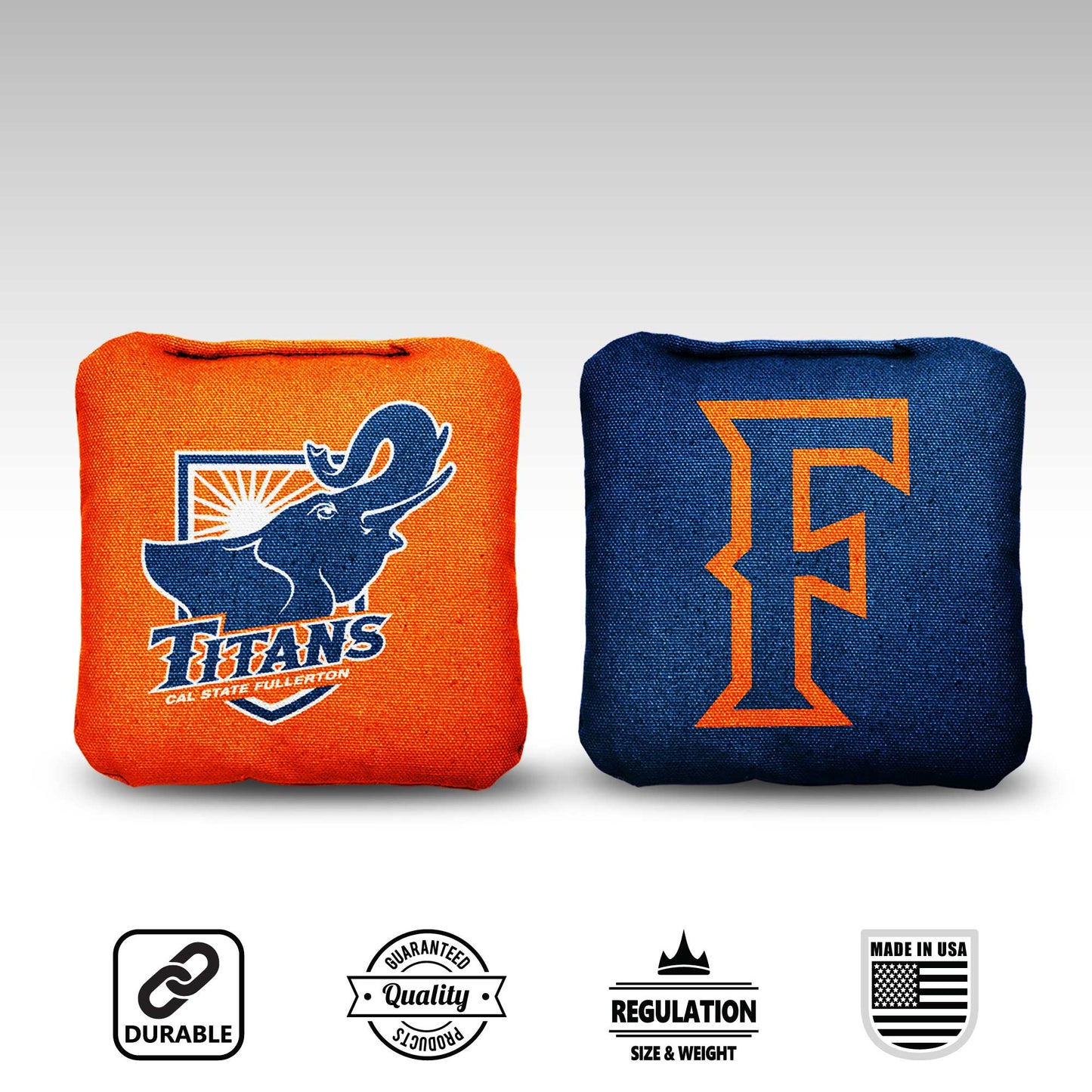 Cal State Fullerton Cornhole Bags - 8 Cornhole Bags