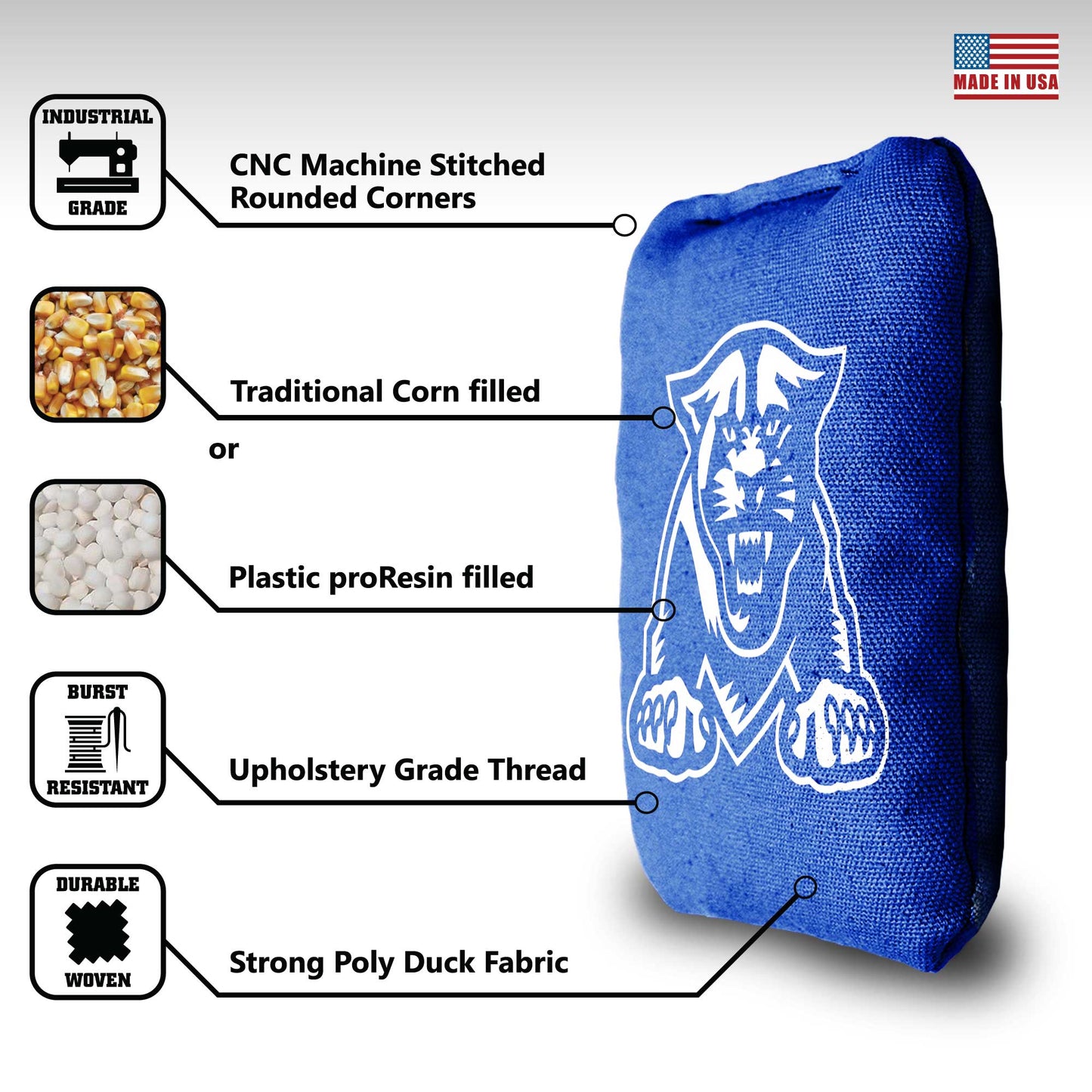 Georgia State University Cornhole Bags - 8 Cornhole Bags