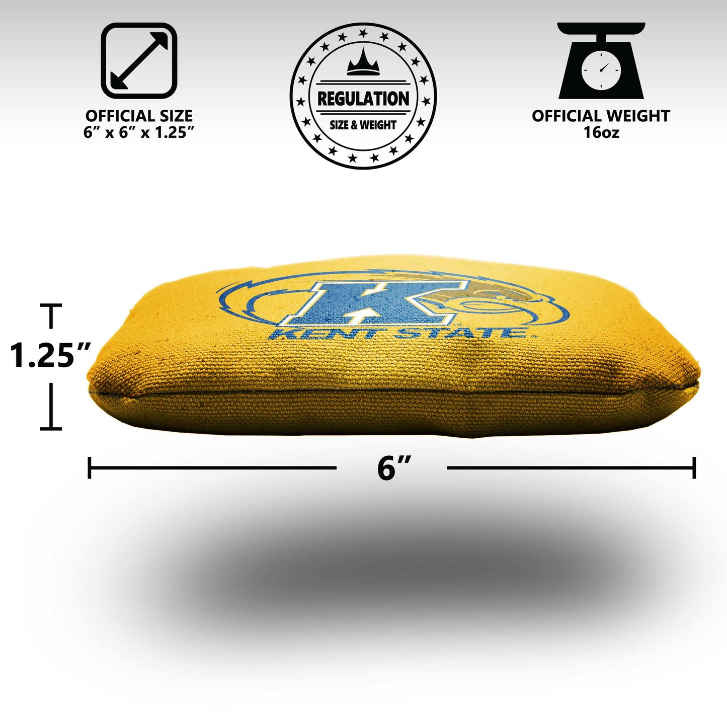 Kent State University Cornhole Bags - 8 Cornhole Bags