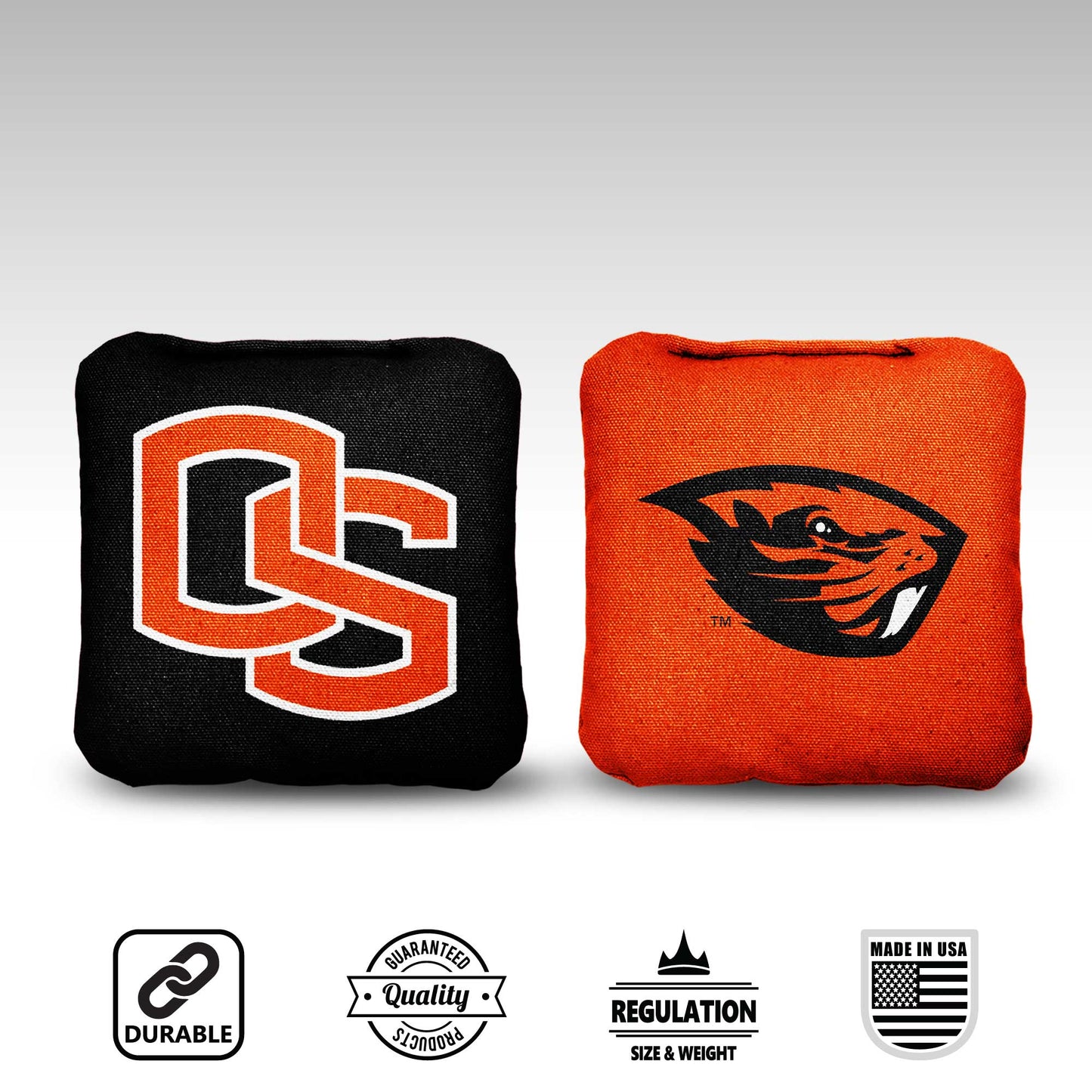 Oregon State University Cornhole Bags - 8 Cornhole Bags