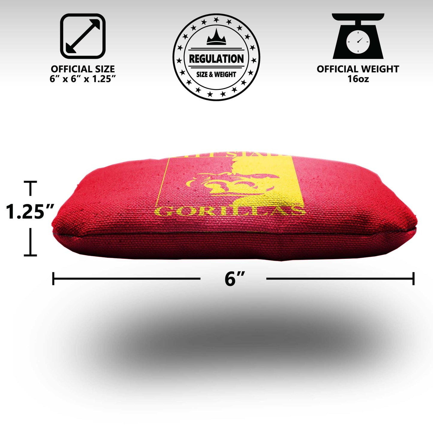 Pittsburg State University Cornhole Bags - 8 Cornhole Bags