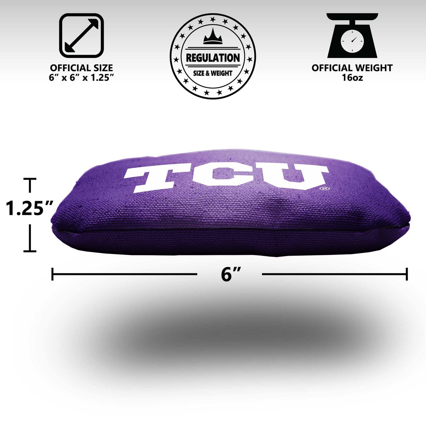 Texas Christian University Cornhole Bags - 8 Cornhole Bags