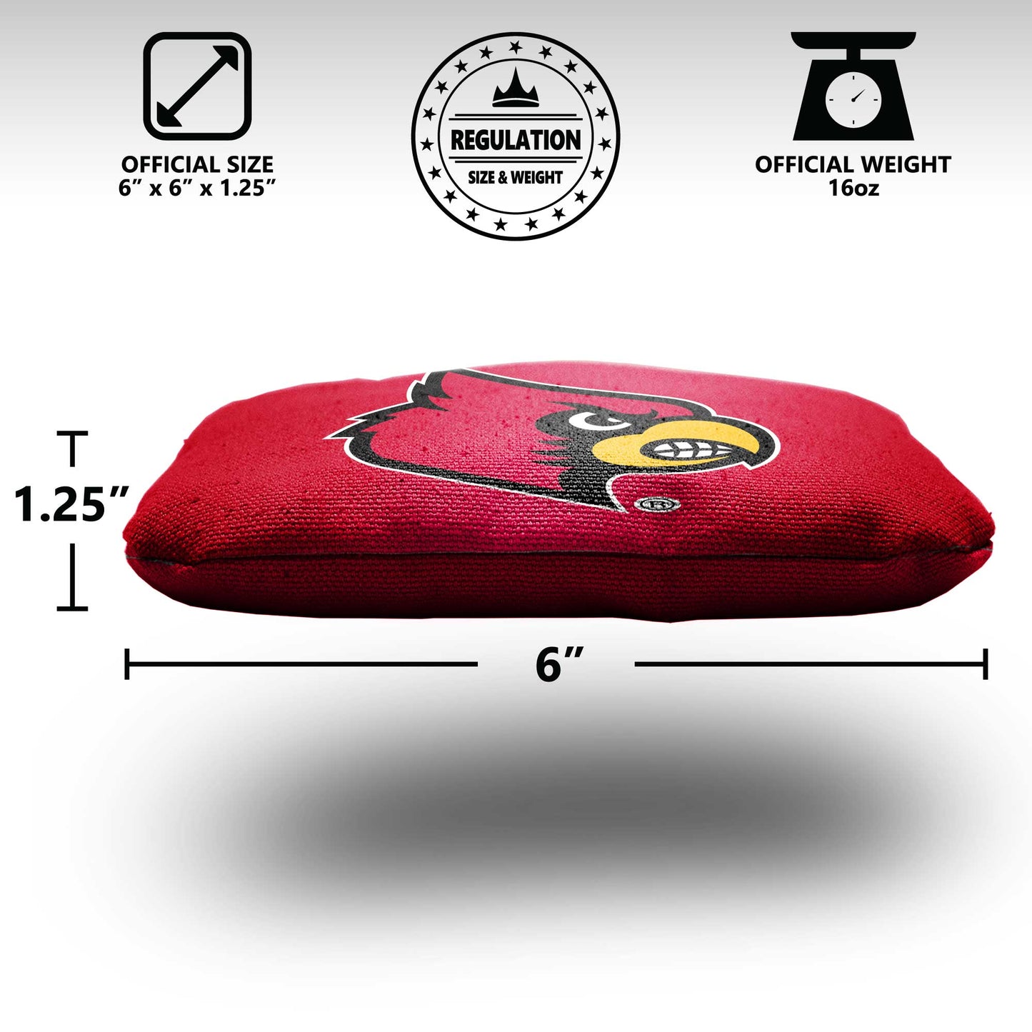 University of Louisville Cornhole Bags - 8 Cornhole Bags