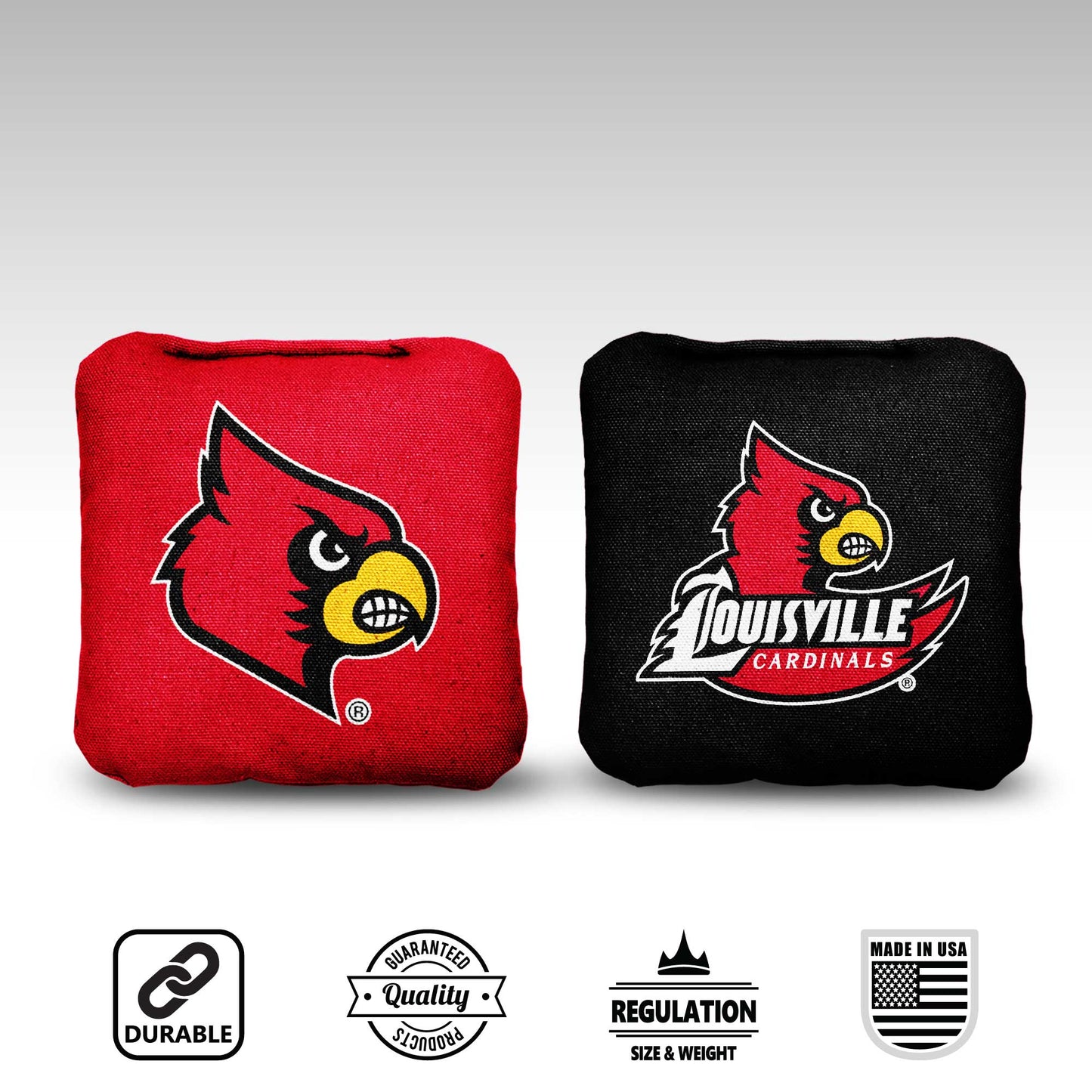 University of Louisville Cornhole Bags - 8 Cornhole Bags