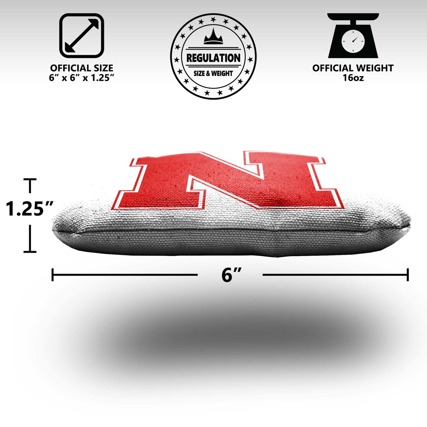University of Nebraska Cornhole Bags - 8 Cornhole Bags