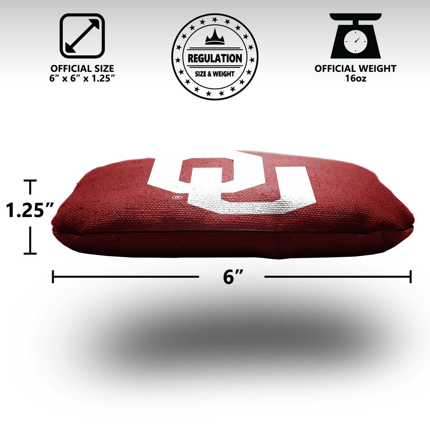University of Oklahoma Cornhole Bags - 8 Cornhole Bags
