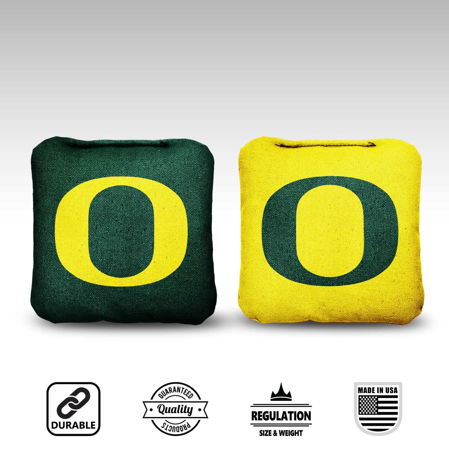 University of Oregon Cornhole Bags - 8 Cornhole Bags