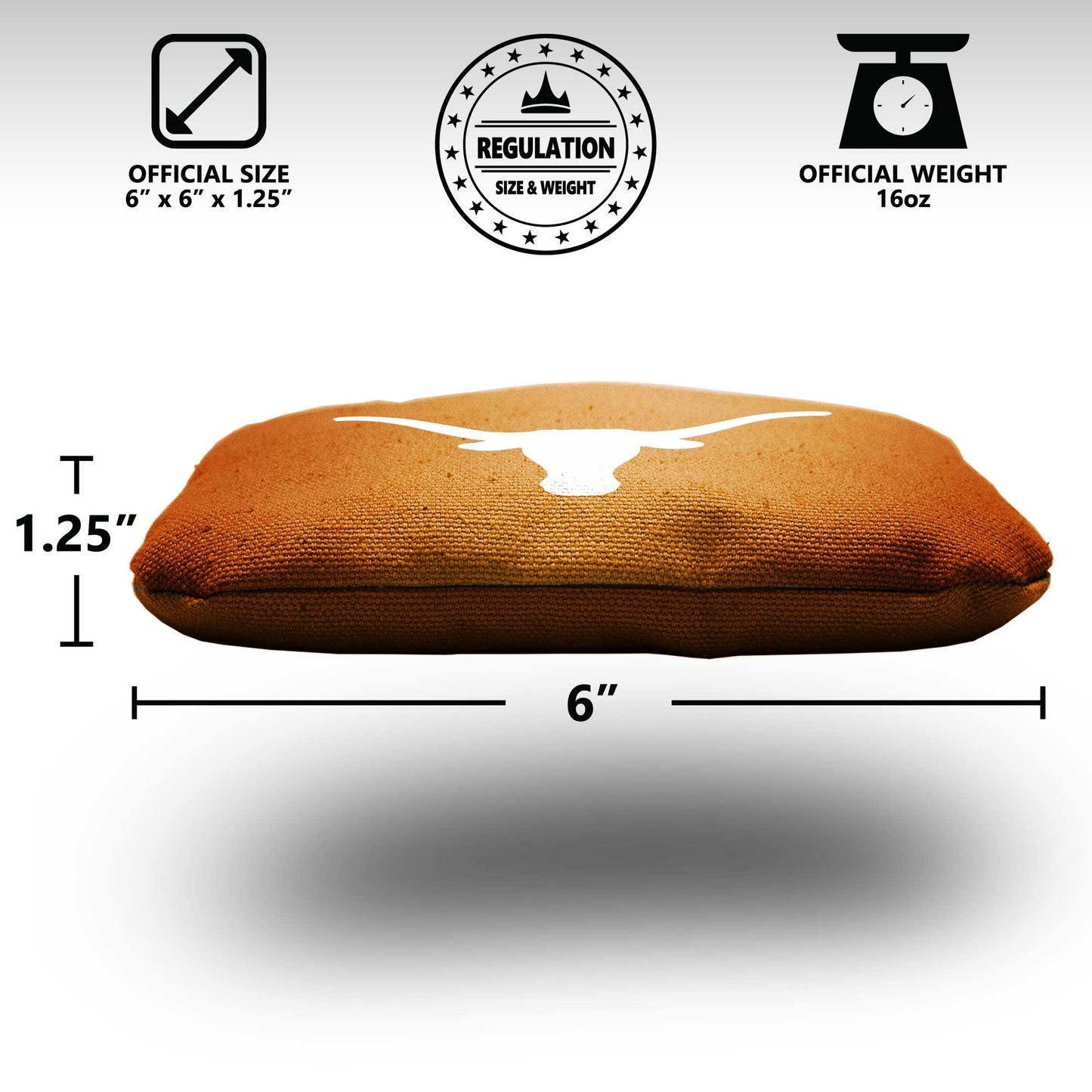 University of Texas Cornhole Bags - 8 Cornhole Bags
