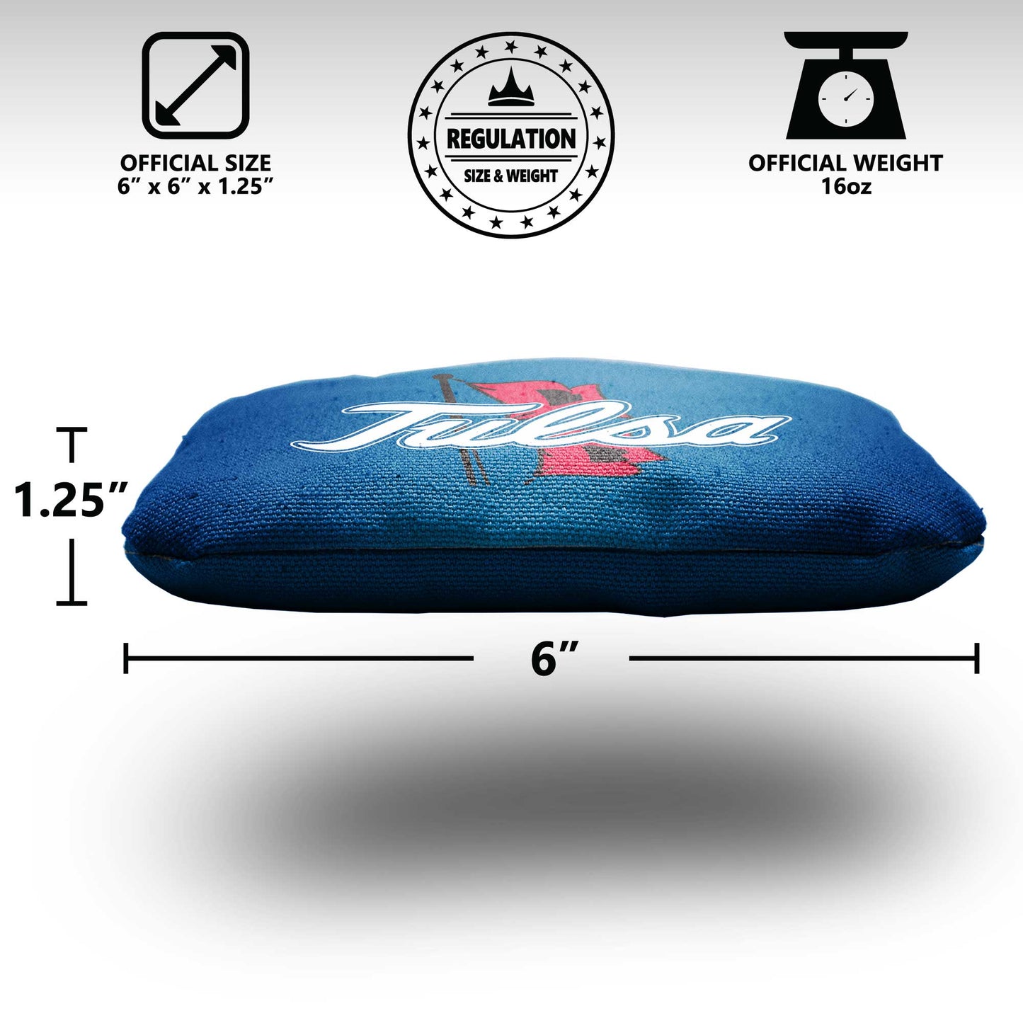 University of Tulsa Cornhole Bags - 8 Cornhole Bags