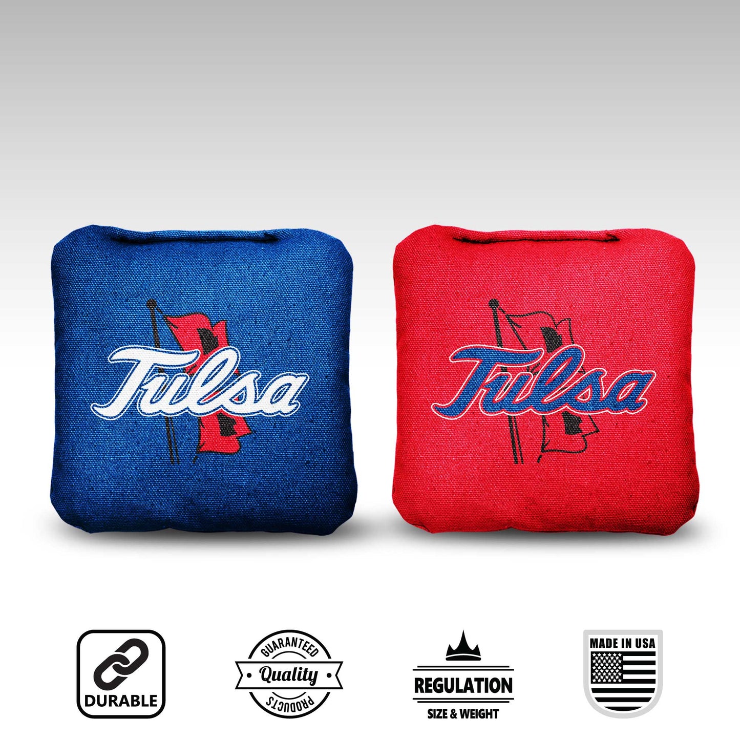 University of Tulsa Cornhole Bags - 8 Cornhole Bags