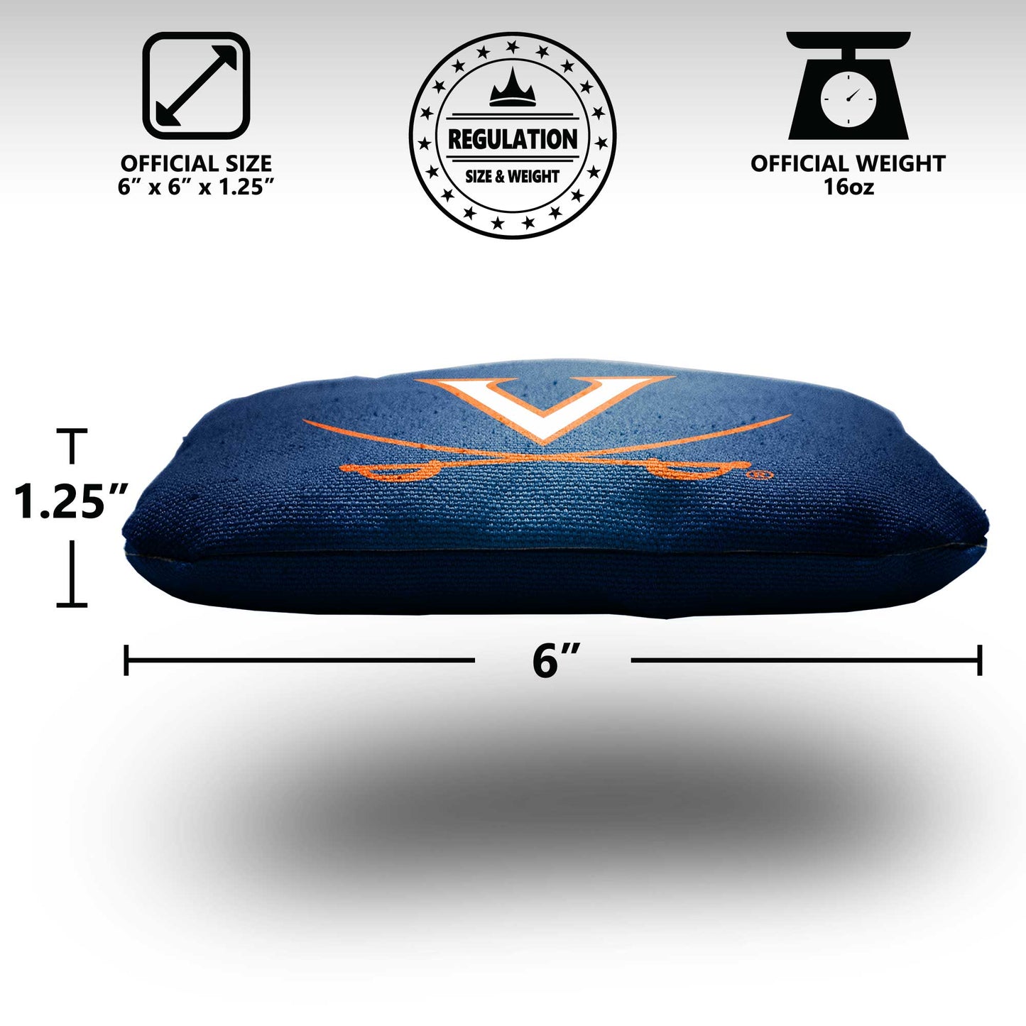 University of Virginia Cornhole Bags - 8 Cornhole Bags