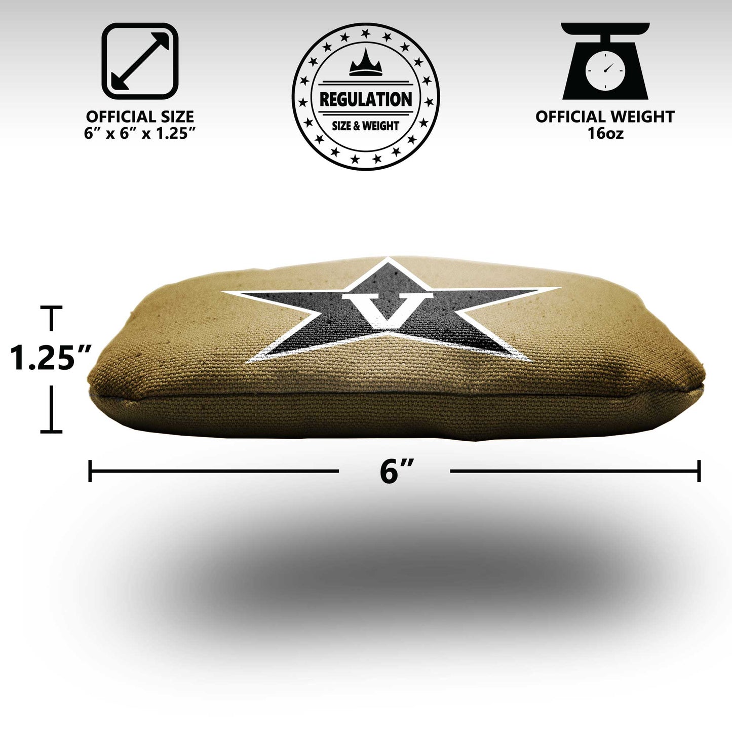 Vanderbilt University Cornhole Bags - 8 Cornhole Bags