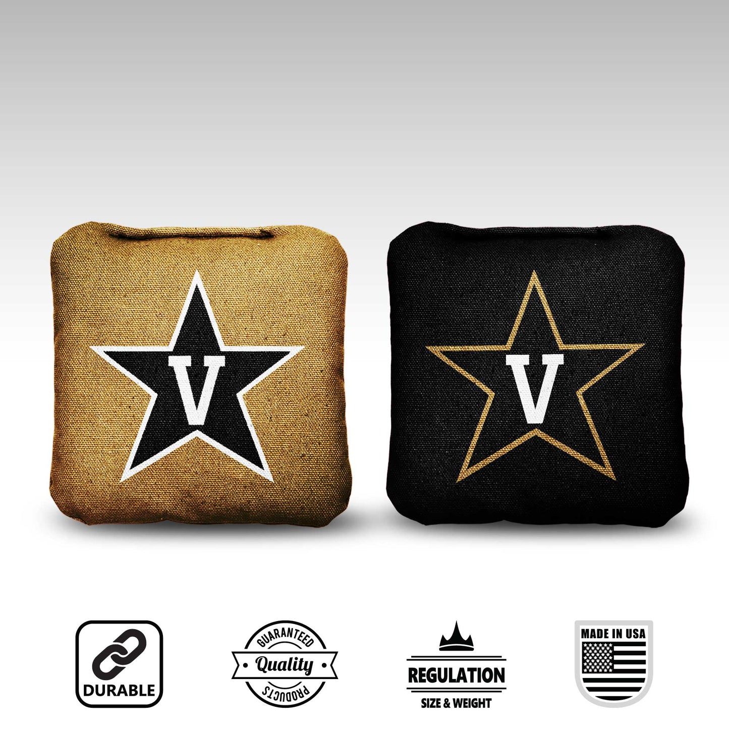 Vanderbilt University Cornhole Bags - 8 Cornhole Bags