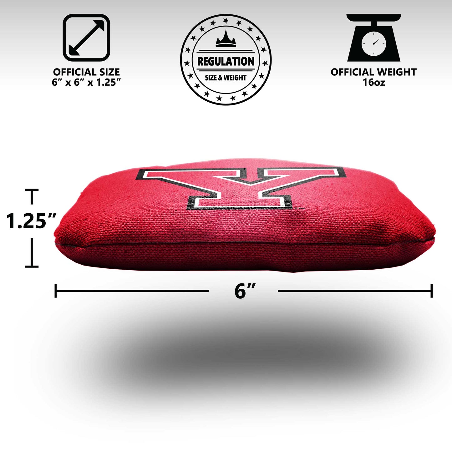 Youngstown State University Cornhole Bags - 8 Cornhole Bags