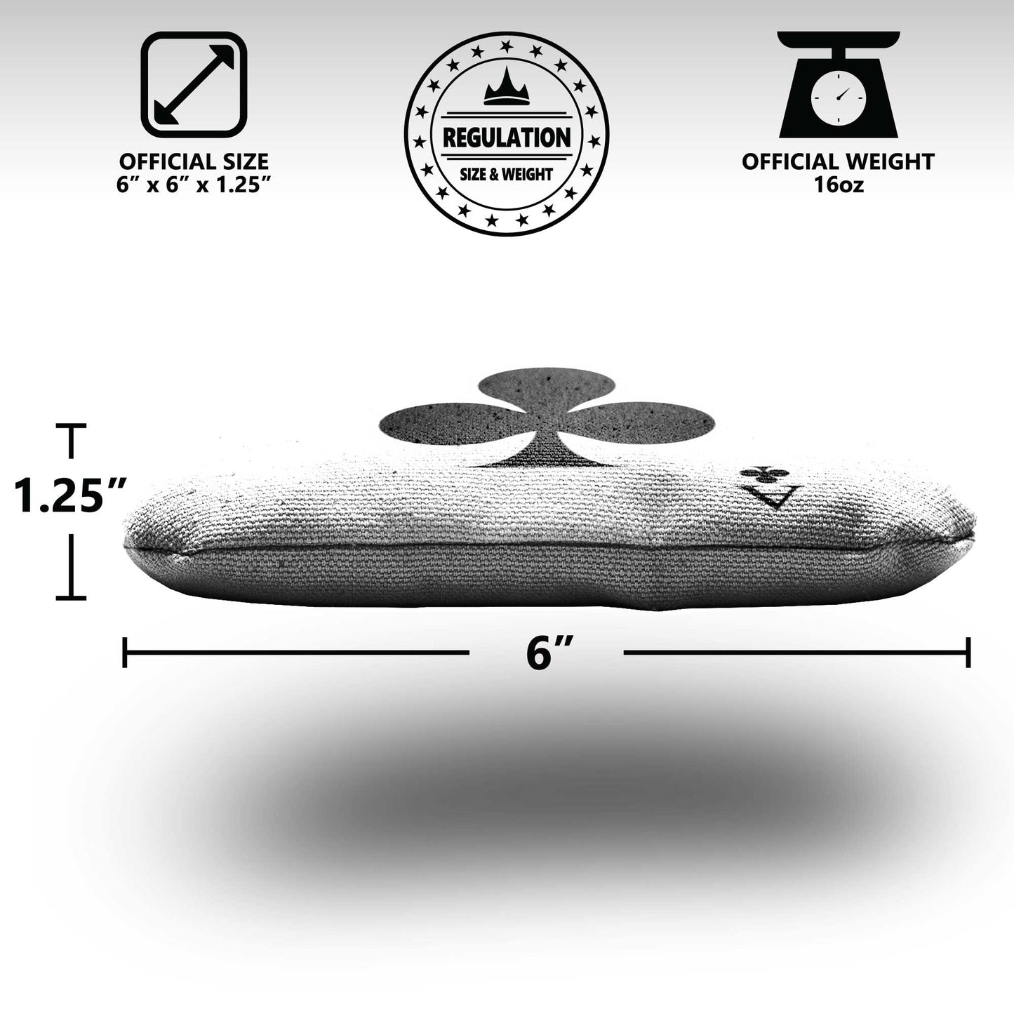 The Ace of Clubs - 8 Cornhole Bags
