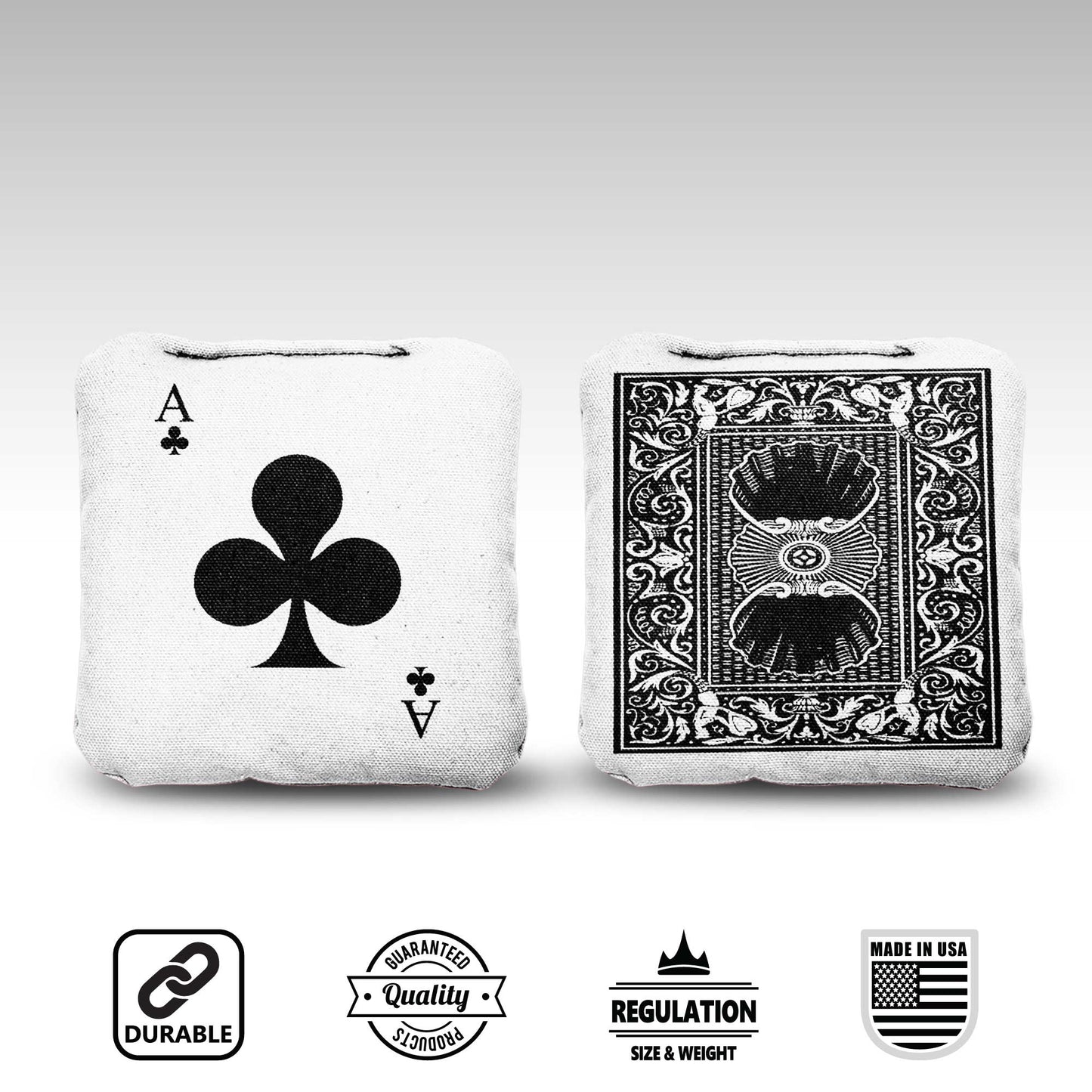 The Ace of Clubs - 8 Cornhole Bags