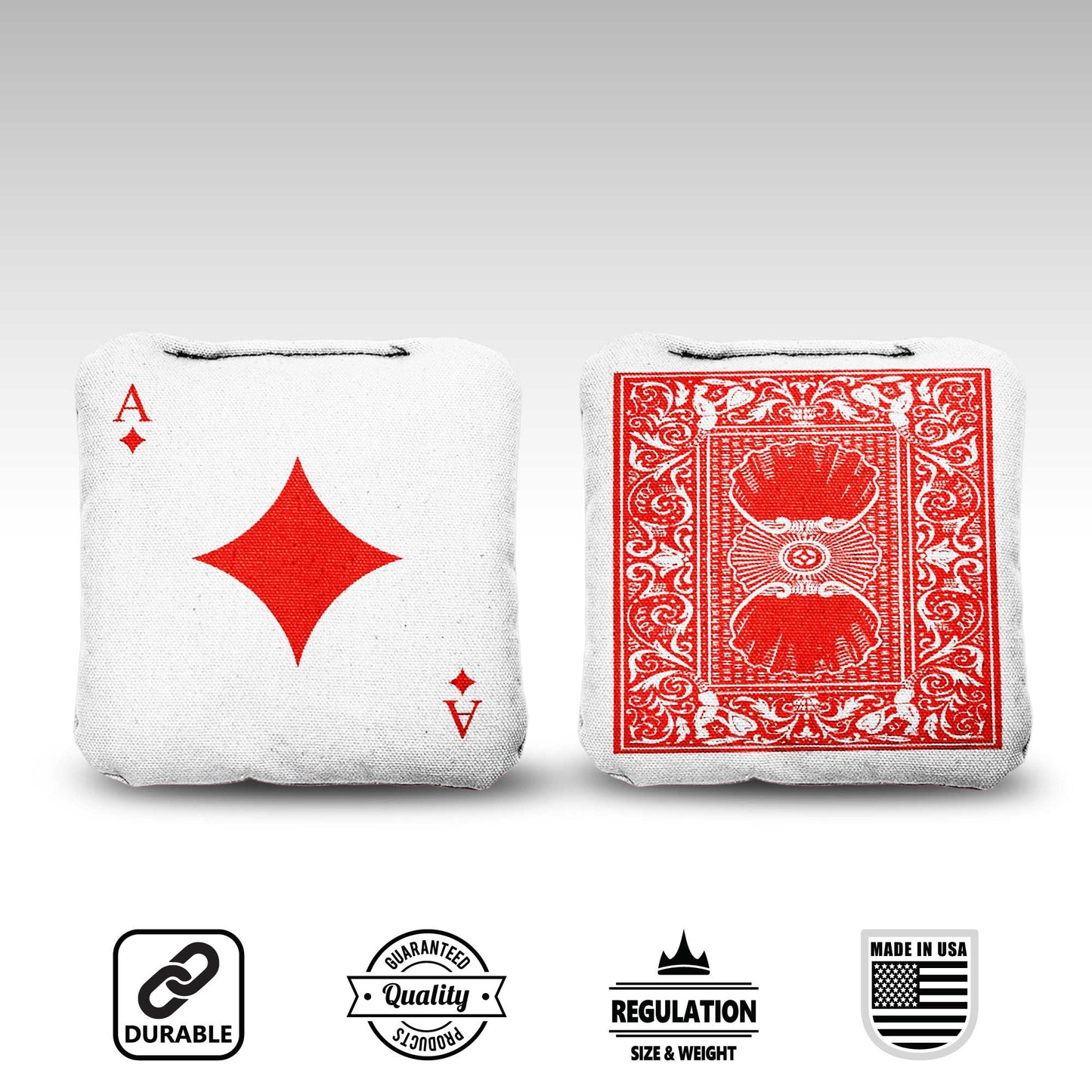The Ace of Diamonds - 8 Cornhole Bags