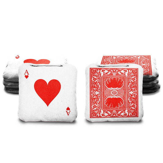 The Ace of Hearts - 8 Cornhole Bags