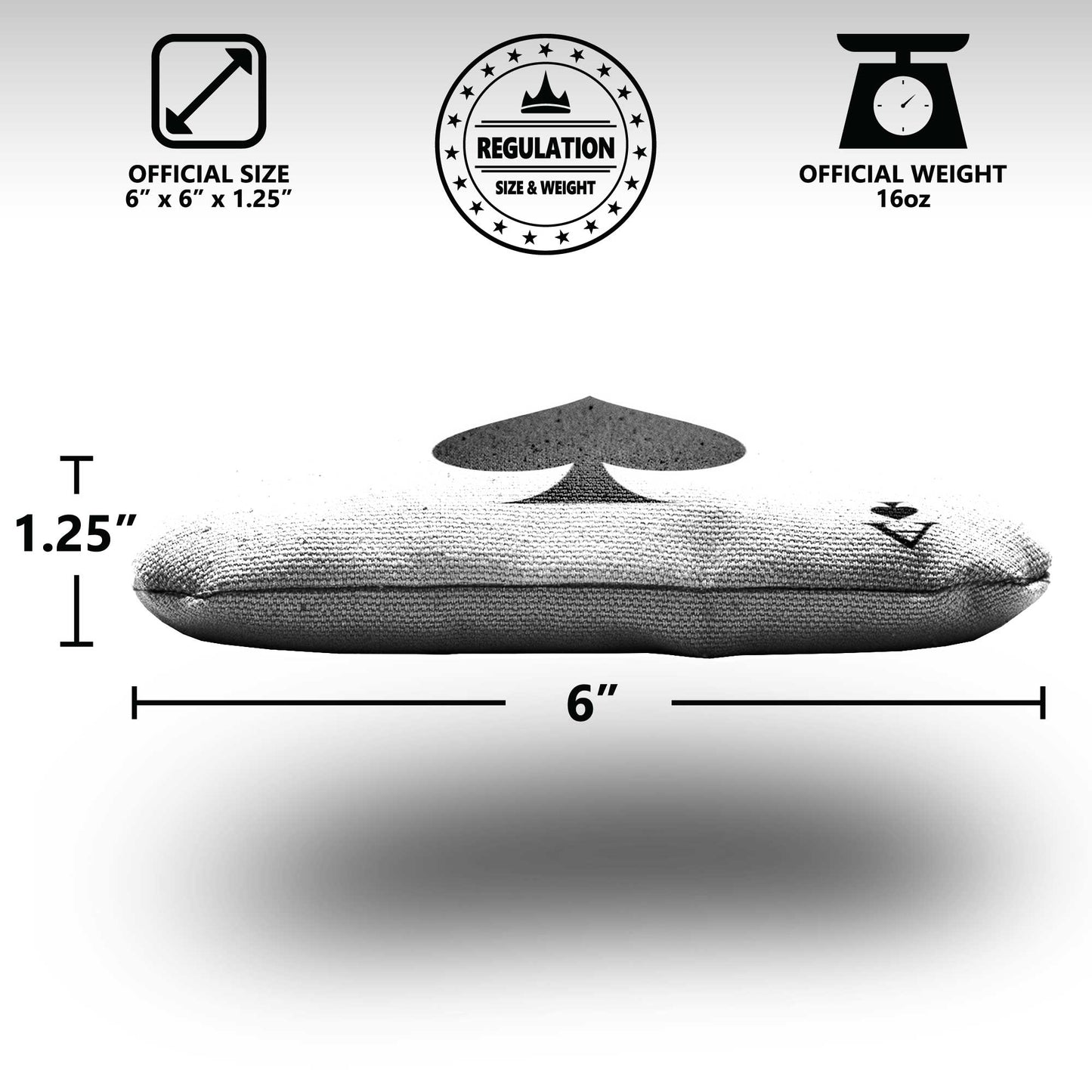 The Ace of Spades - 8 Cornhole Bags