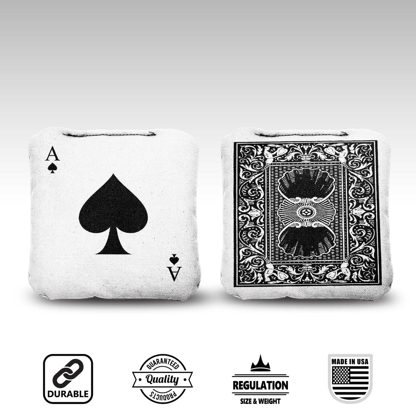 The Ace of Spades - 8 Cornhole Bags