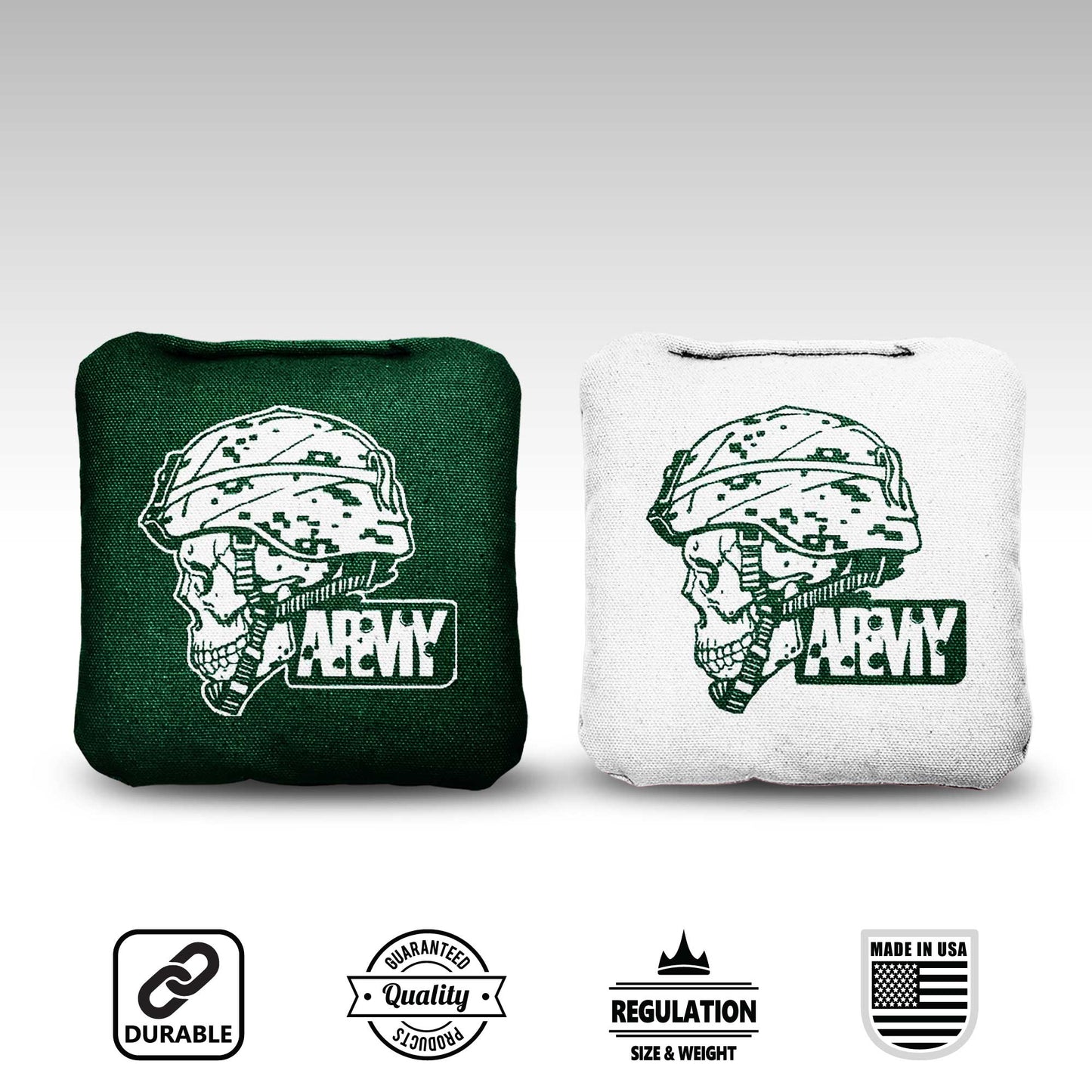 The Army Skulls - 8 Cornhole Bags