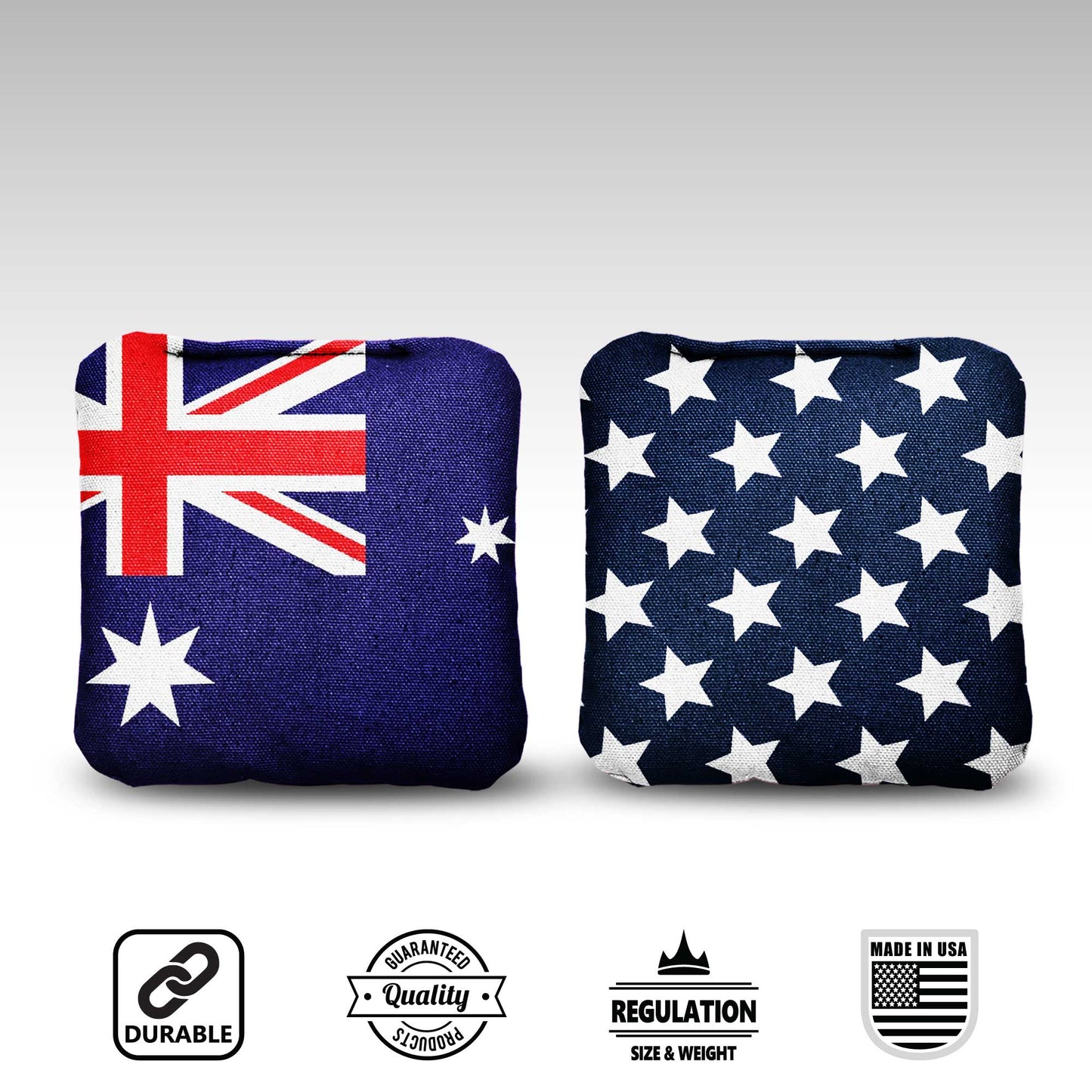 The Aussies and Mericas - 8 Cornhole Bags