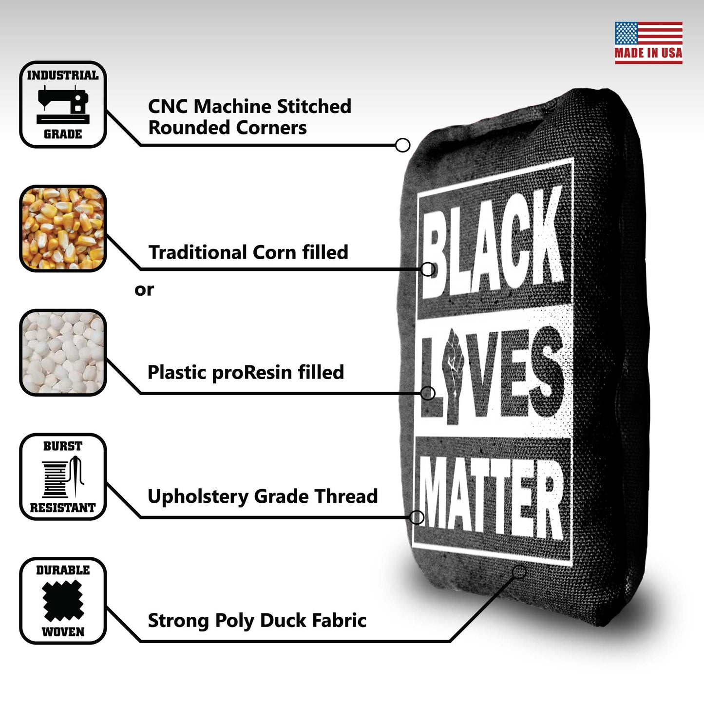 The BLMs - 8 Cornhole Bags