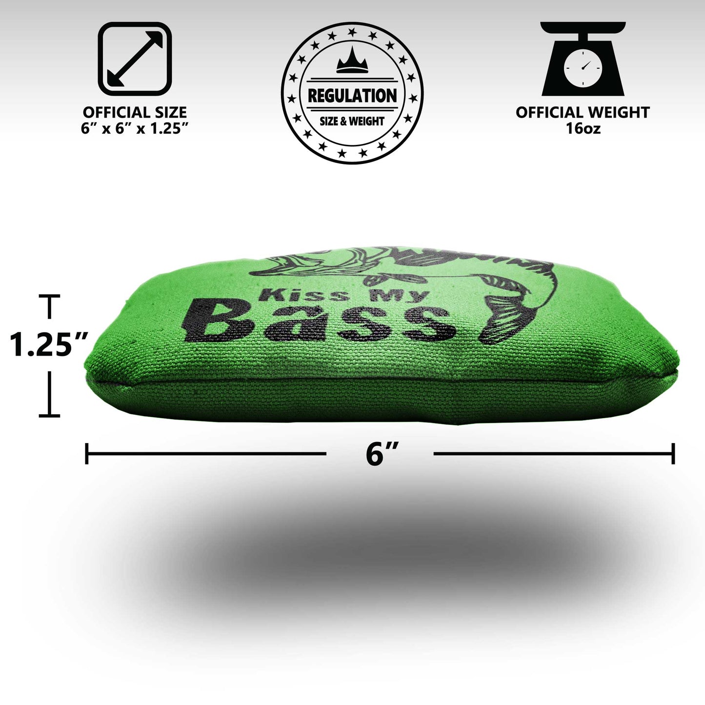 The Kiss Basses - 8 Cornhole Bags