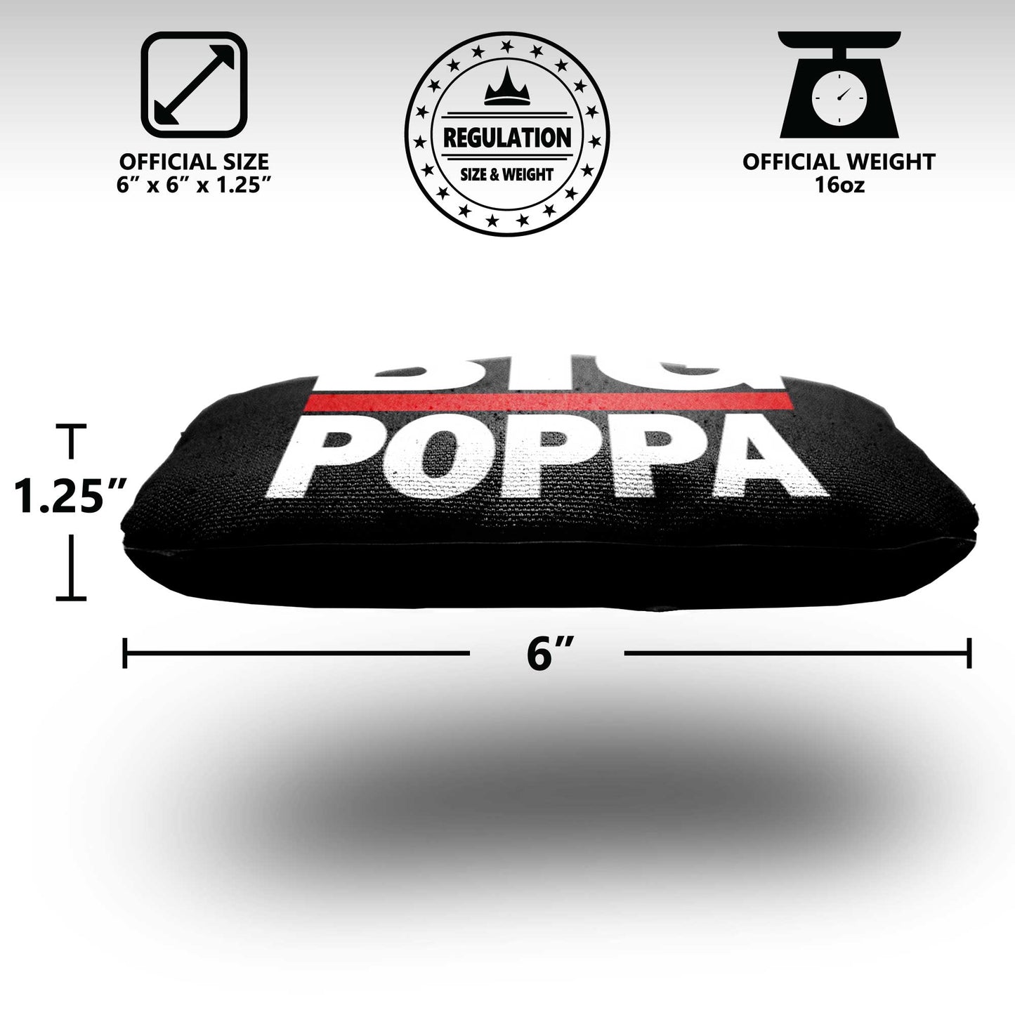 The Big Poppas - 8 Cornhole Bags