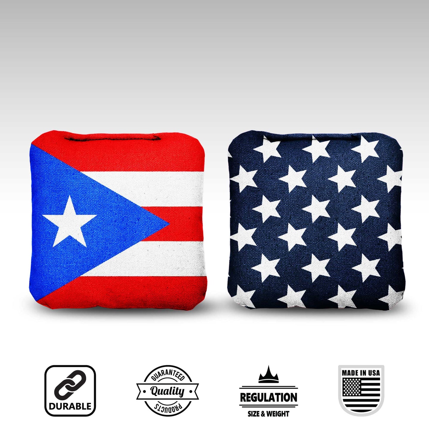 The Boricuas and Mericas - 8 Cornhole Bags