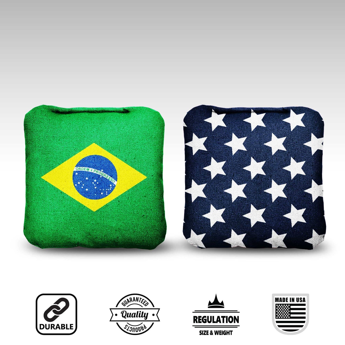 The Brazilians and Mericas - 8 Cornhole Bags
