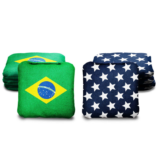 The Brazilians and Mericas - 8 Cornhole Bags