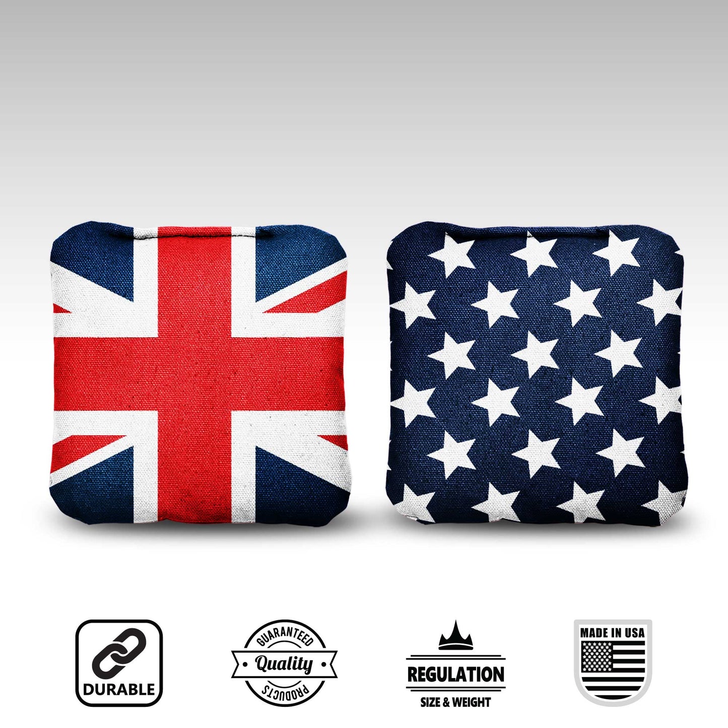 The Brits and Mericas - 8 Cornhole Bags