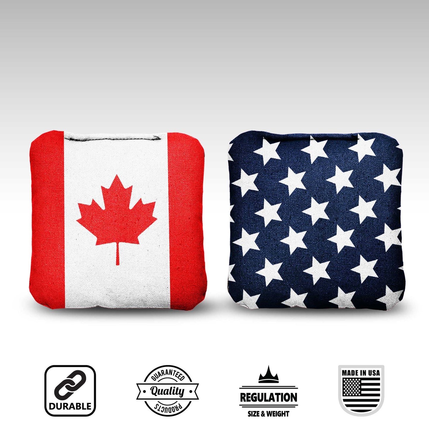 The Canucks and Mericas - 8 Cornhole Bags
