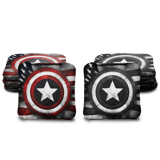 The Captain Americas - 8 Cornhole Bags