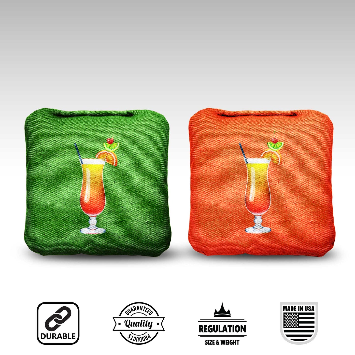 The Cocktail Paradises - 8 Cornhole Bags