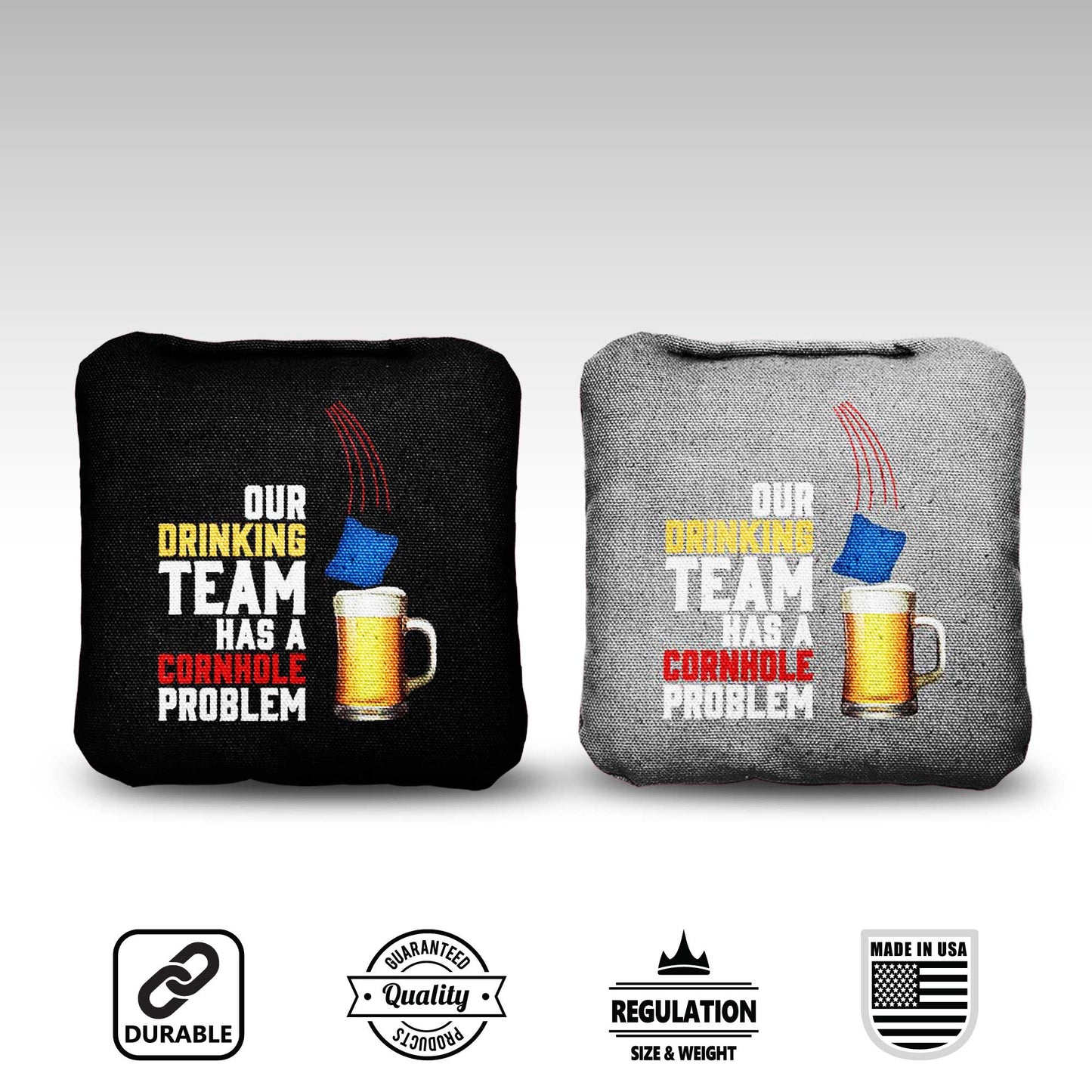 The Drinking Teams - 8 Cornhole Bags