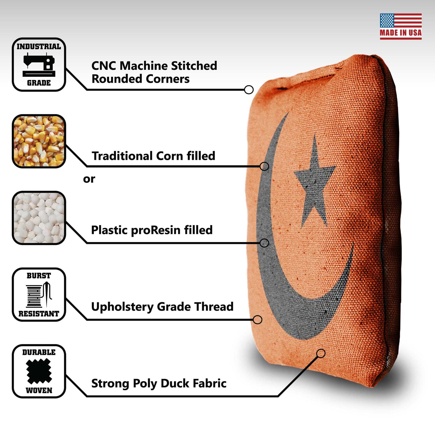 The Hilaals - 8 Cornhole Bags