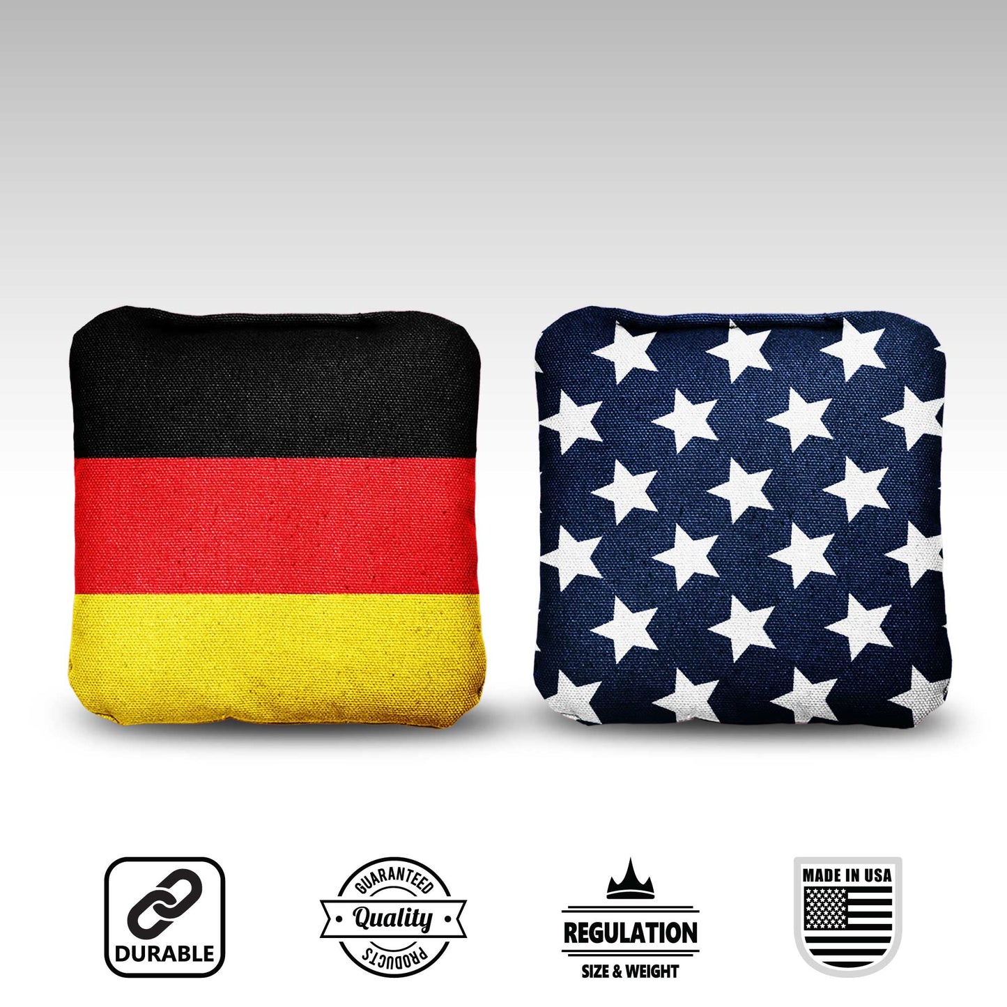 The Deutschlands and Mericas - 8 Cornhole Bags