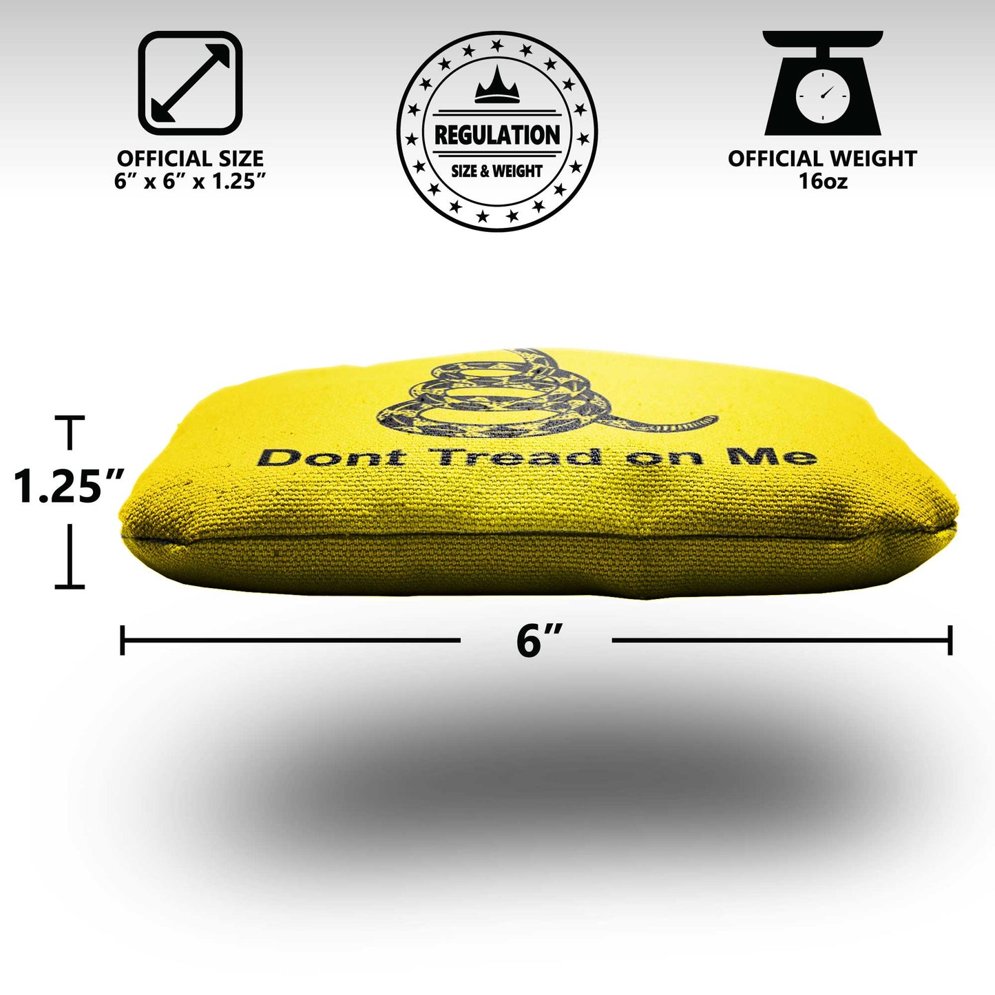 The Don't Tread on Me's - 8 Cornhole Bags