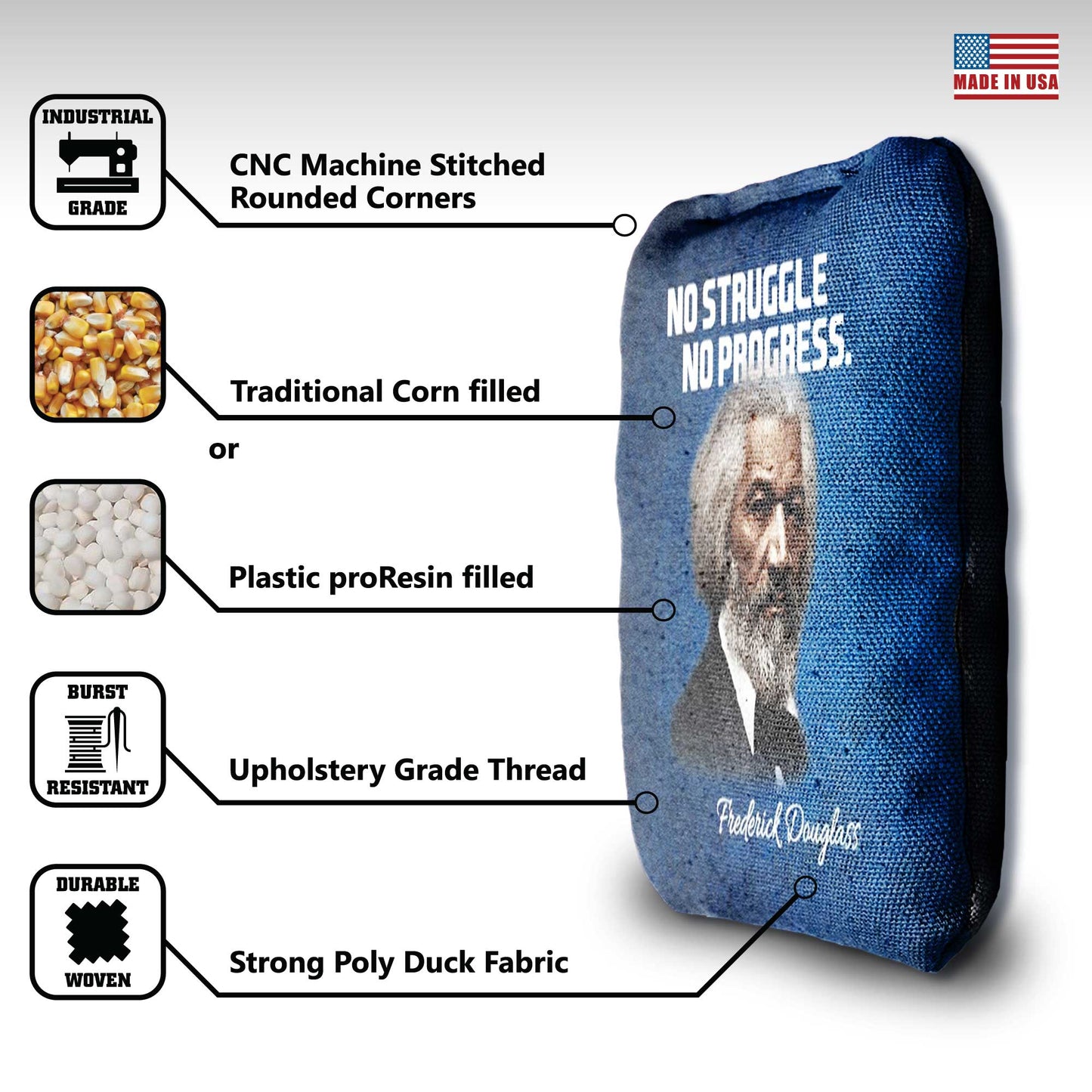 The Douglass - 8 Cornhole Bags