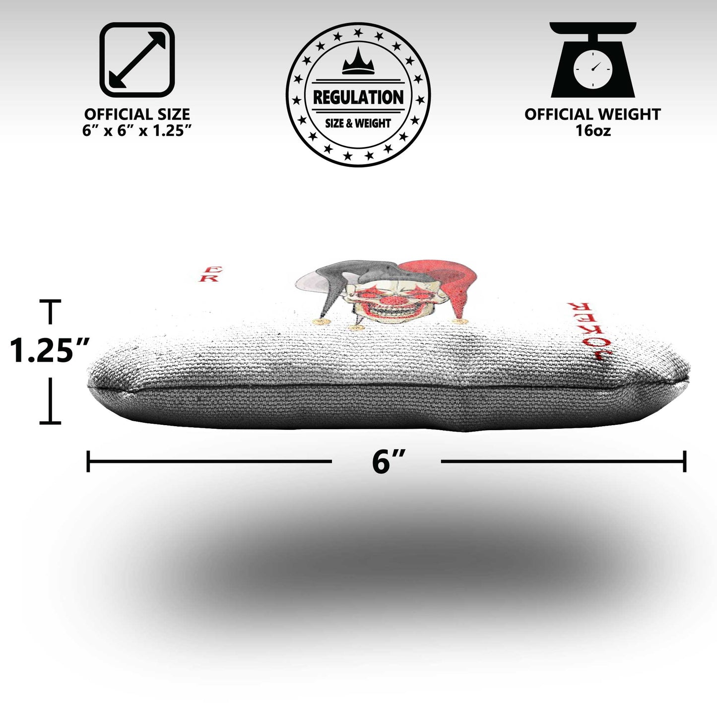 The Evil Jokers - 8 Cornhole Bags