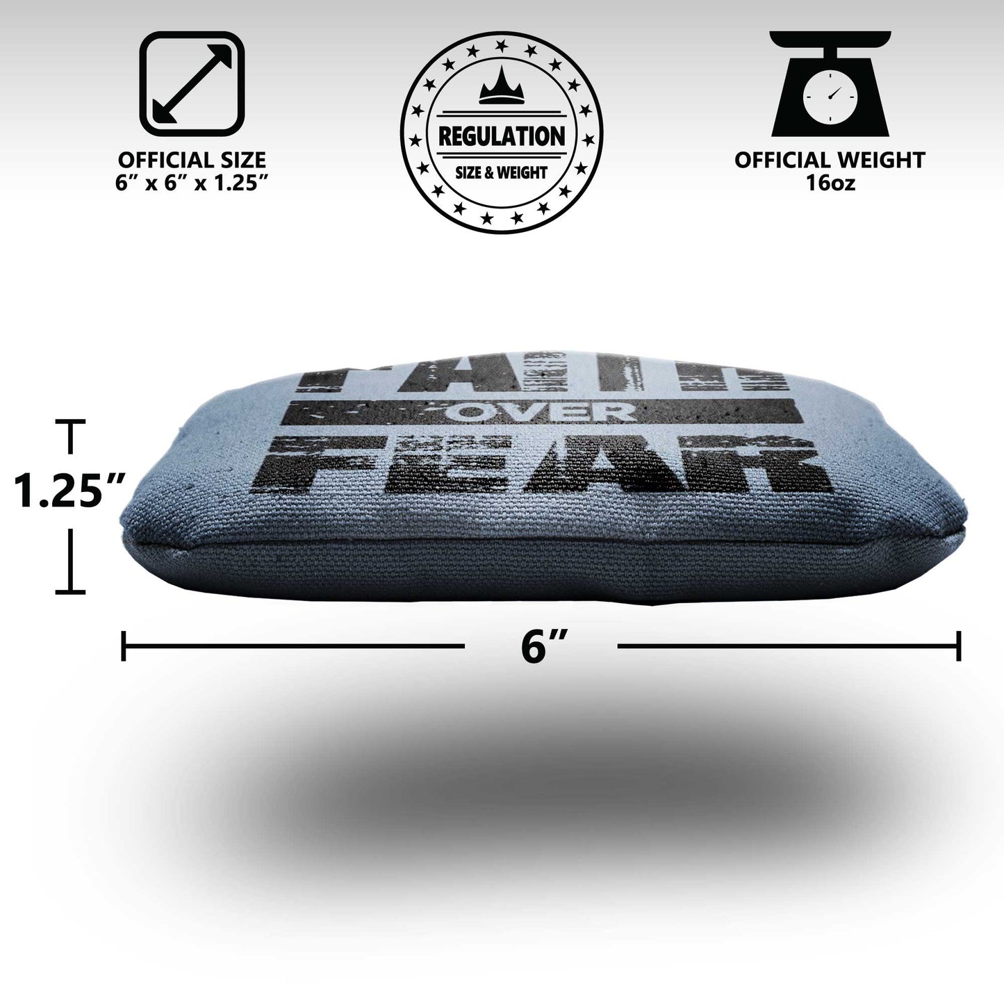 The Faith over Fears - 8 Cornhole Bags