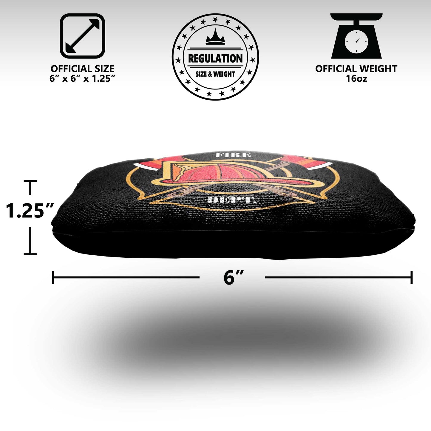 The Fire Helmets - 8 Cornhole Bags