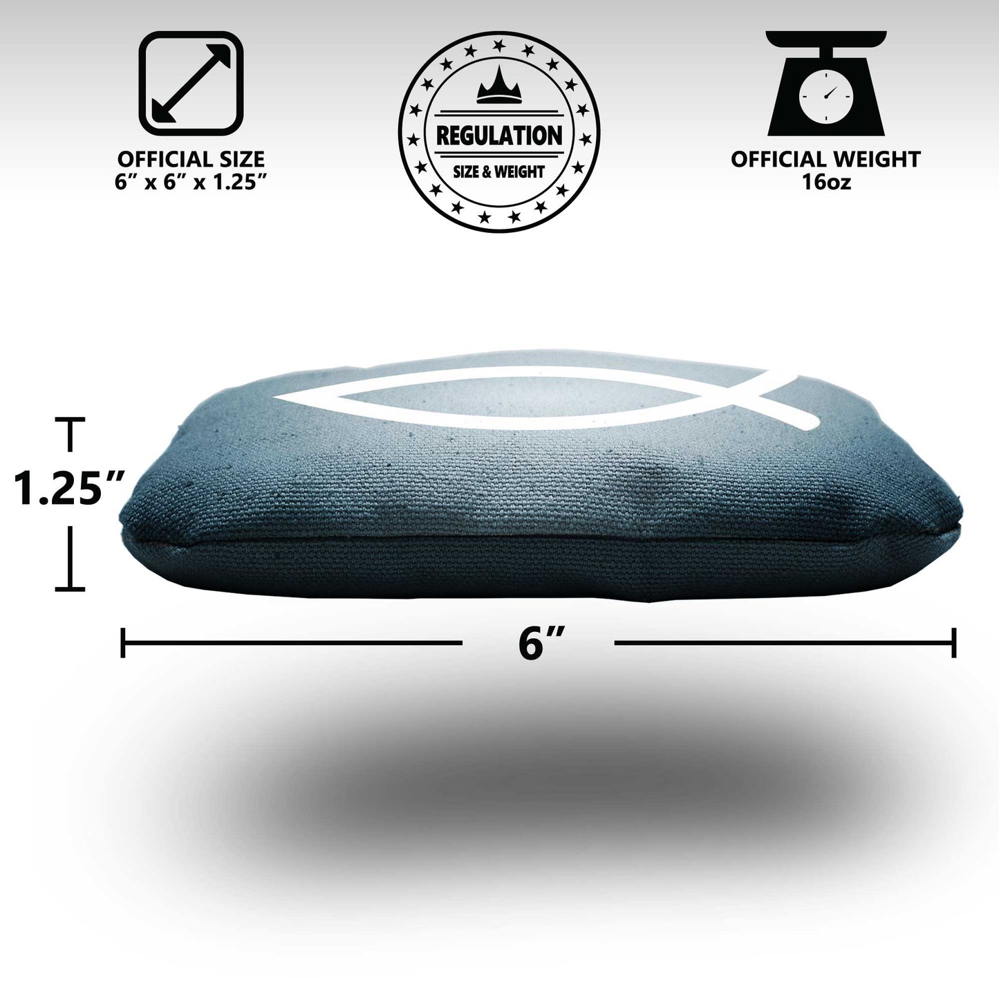 The Ichthys - 8 Cornhole Bags