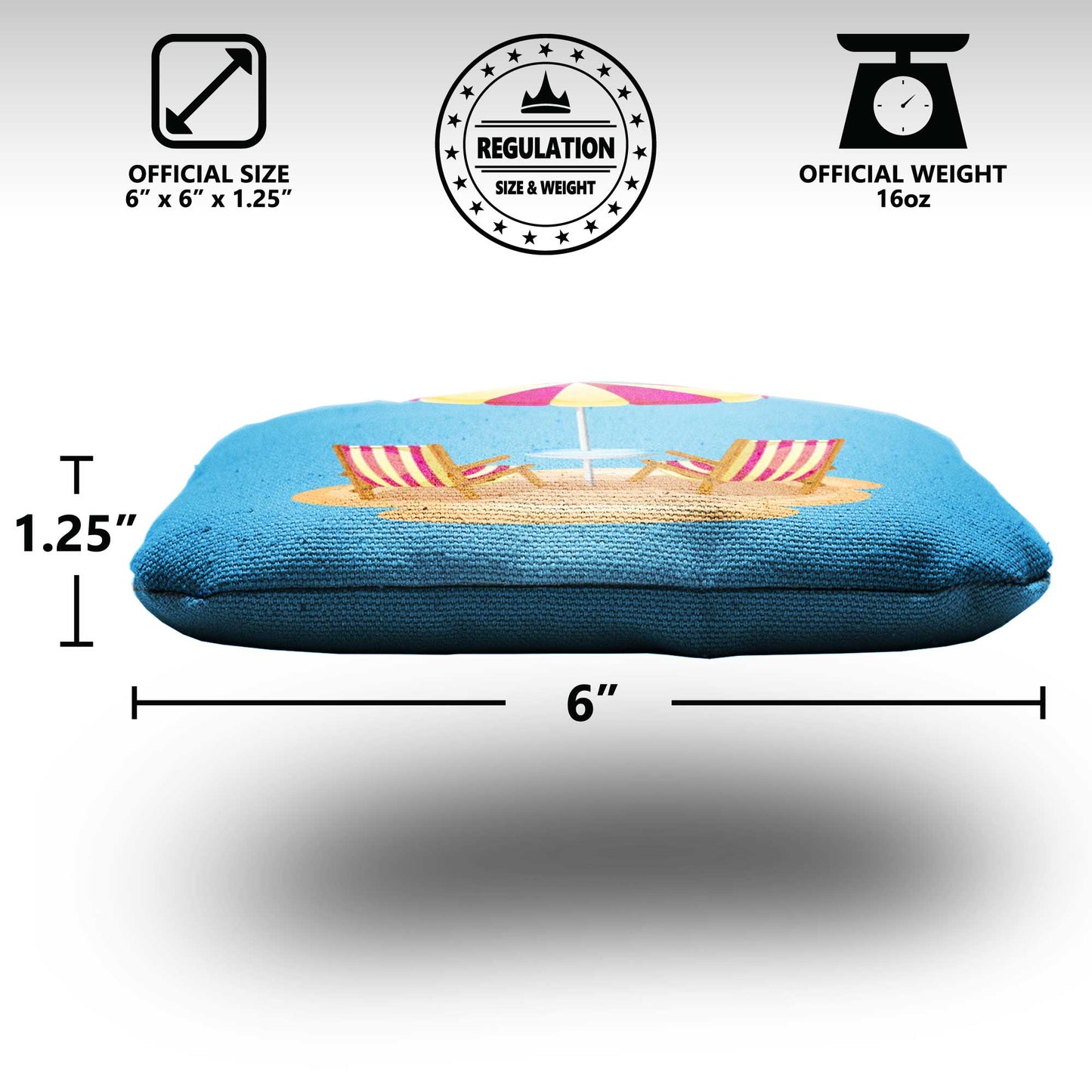 The Flip Flop Zones - 8 Cornhole Bags